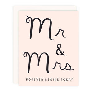 Mr & Mrs Forever Greeting Card