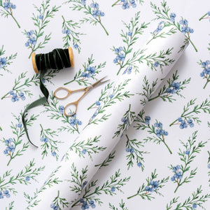 Juniper Berry Winter Gift Wrap | Wrapping Paper SHEET
