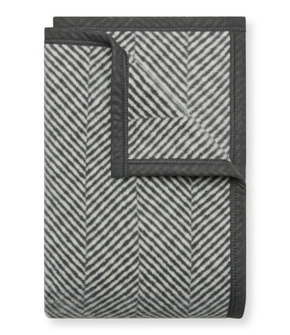 Harborview Herringbone Ash Midi Blanket: Midi