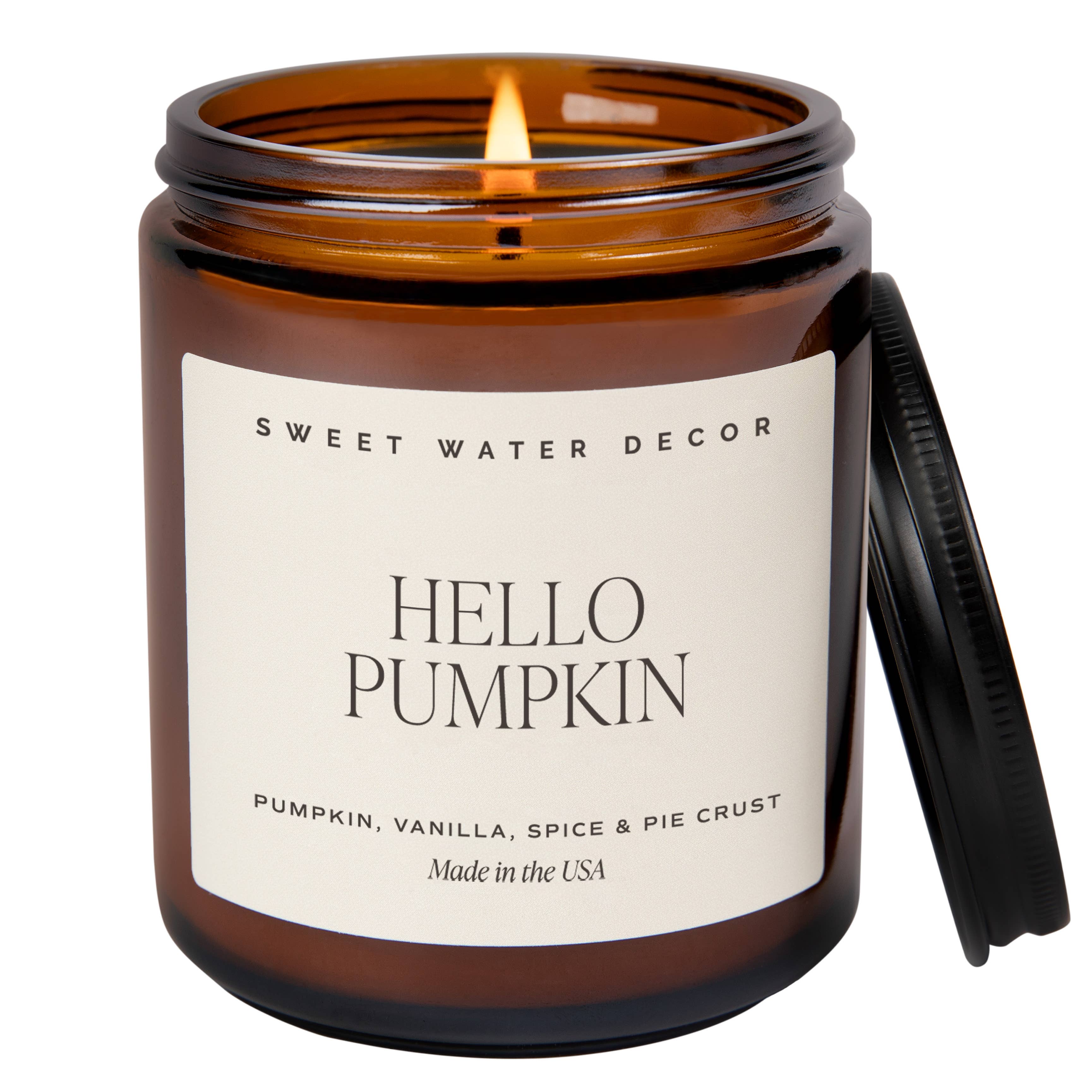 Hello Pumpkin 9 oz Soy Candle- Fall Home Decor & Gifts