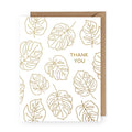 Leaf Thank You Foil Greeting Card