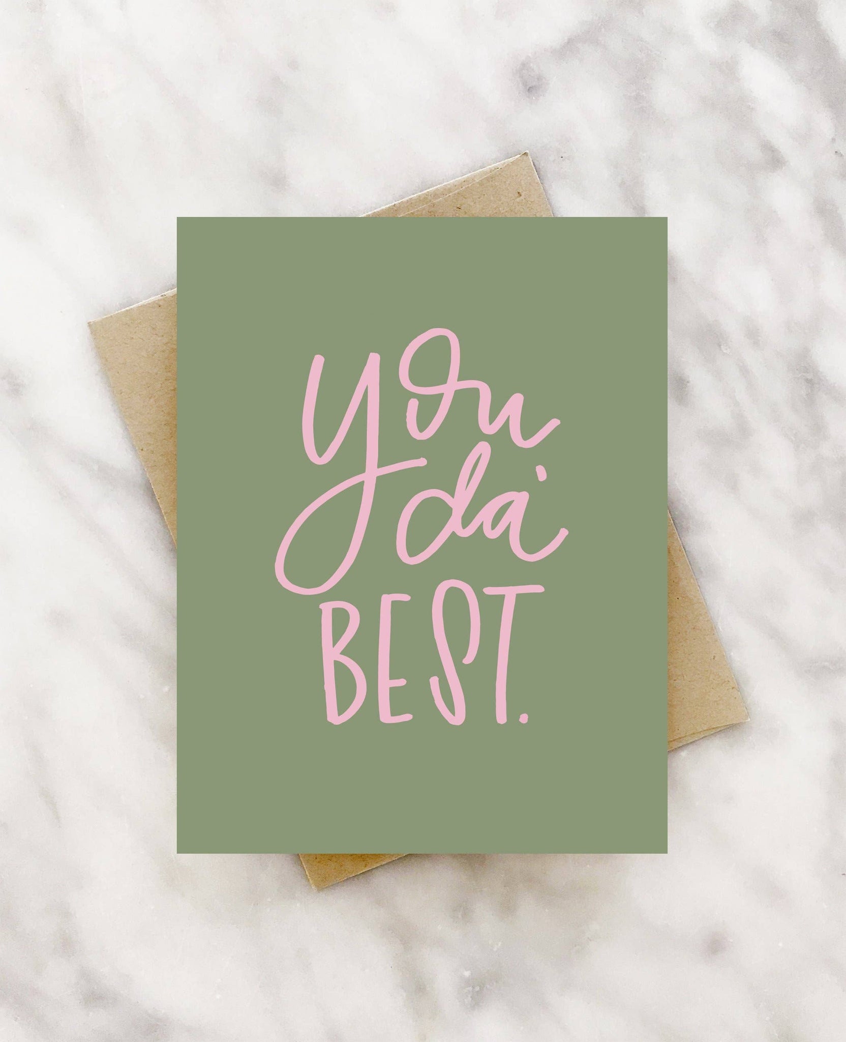 you da' best thank you card