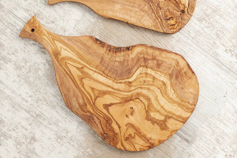 Italian Olivewood Charcuterie and Cheese Paddle Board: Medium (13-14'')