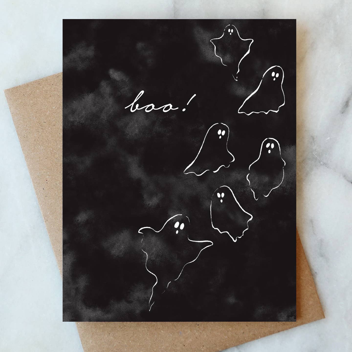 Ghosts Halloween Card