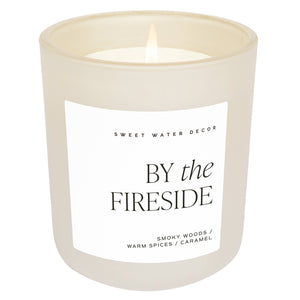 By The Fireside 15 oz Soy Candle, Matte Jar - Decor