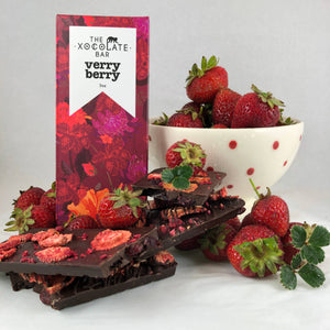 Very Berry Bar - Organic fair trade vegan dark chocolate