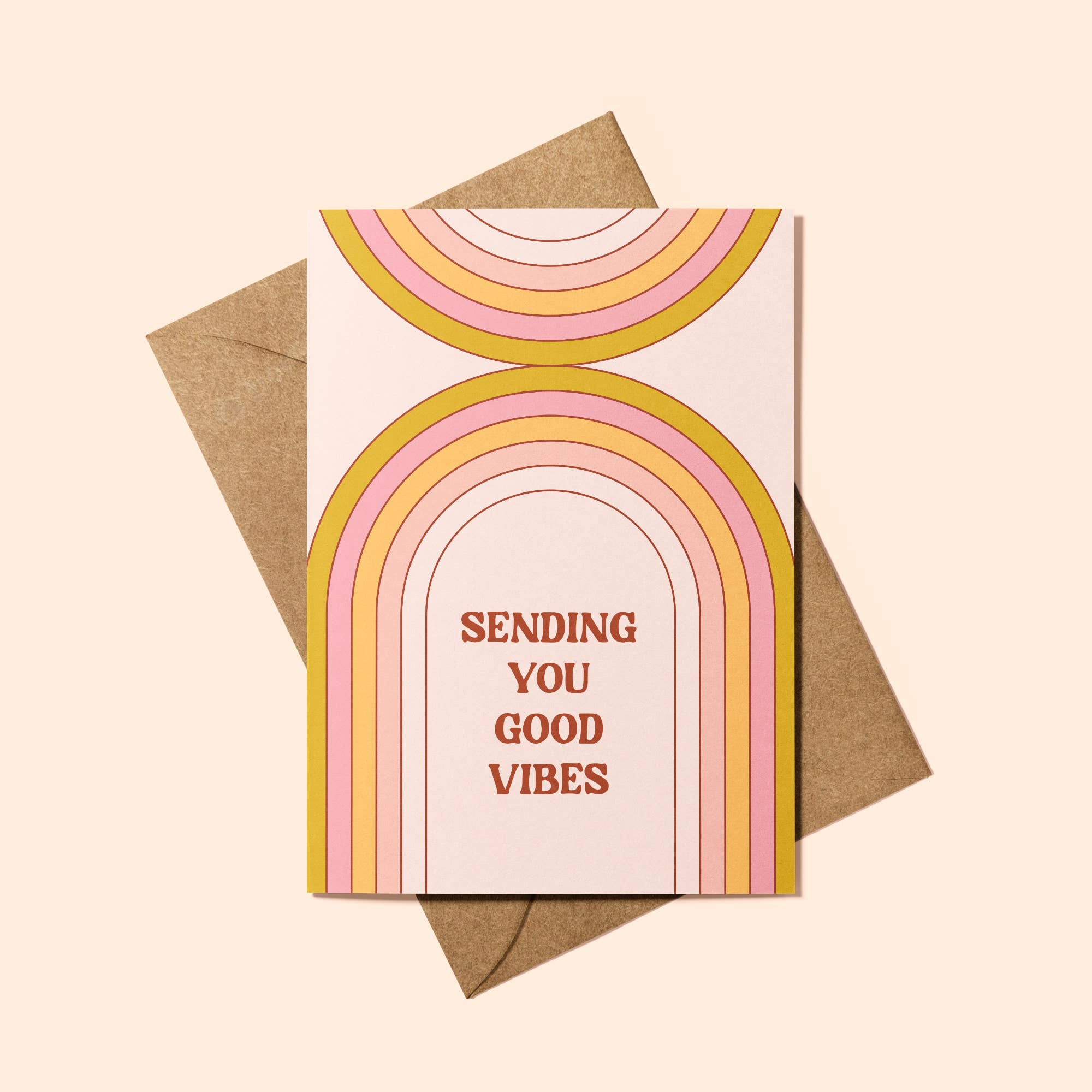 Sending Good Vibes Greeting Card