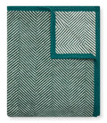 Harborview Herringbone Hunter Green Blanket