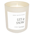Let It Snow 15 oz Soy Candle, Matte Jar - Home Decor
