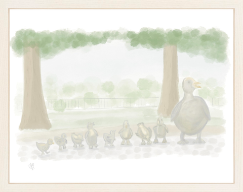 Make Way For Ducklings Print: 8 x 10