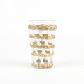 White Rattan Tumbler Glass