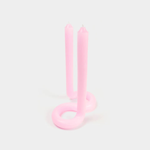 Twist Candle Sticks by Lex Pott - Light Pink