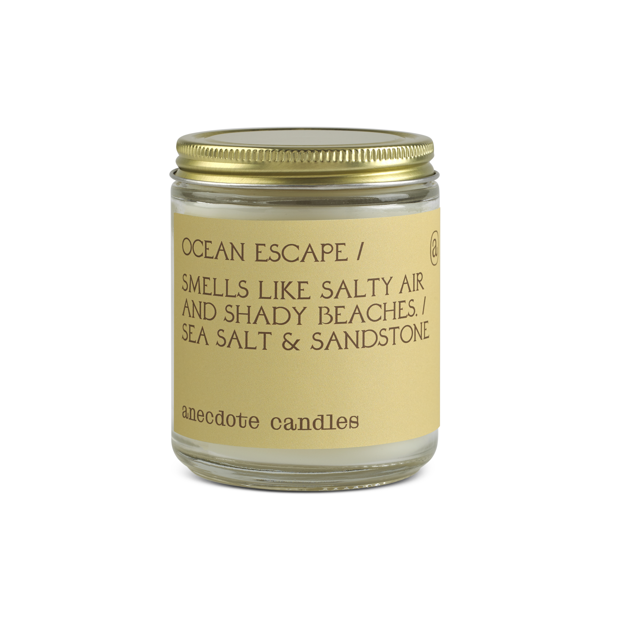 Ocean Escape (Sea Salt and Sandstone) Glass Jar Candle