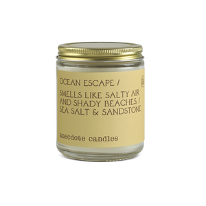 Ocean Escape (Sea Salt and Sandstone) Glass Jar Candle