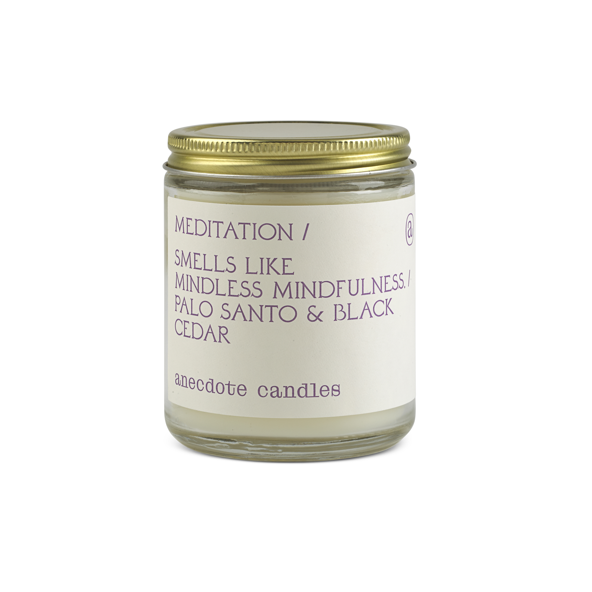 Meditation (Palo Santo & Black Cedar) Glass Jar Candle