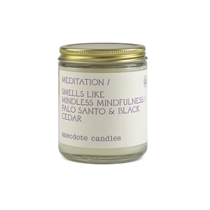 Meditation (Palo Santo & Black Cedar) Glass Jar Candle