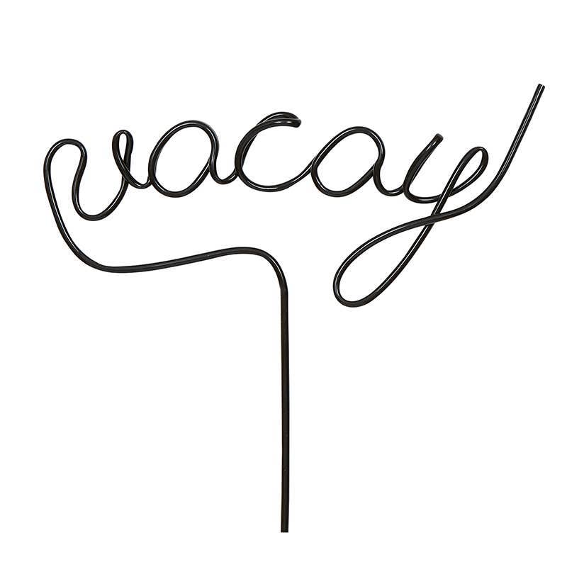 Vacay Black Straw