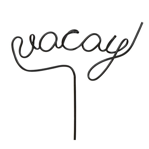 Vacay Black Straw