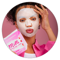 Milk Probiotic Strawberry Face Sheet Mask