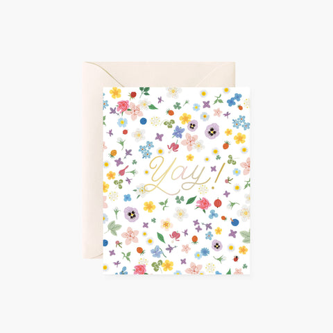 YAY Floral Confetti | greeting card