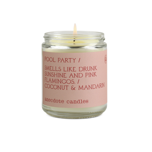 Pool Party (Mandarin & Coconut) Glass Jar Candle