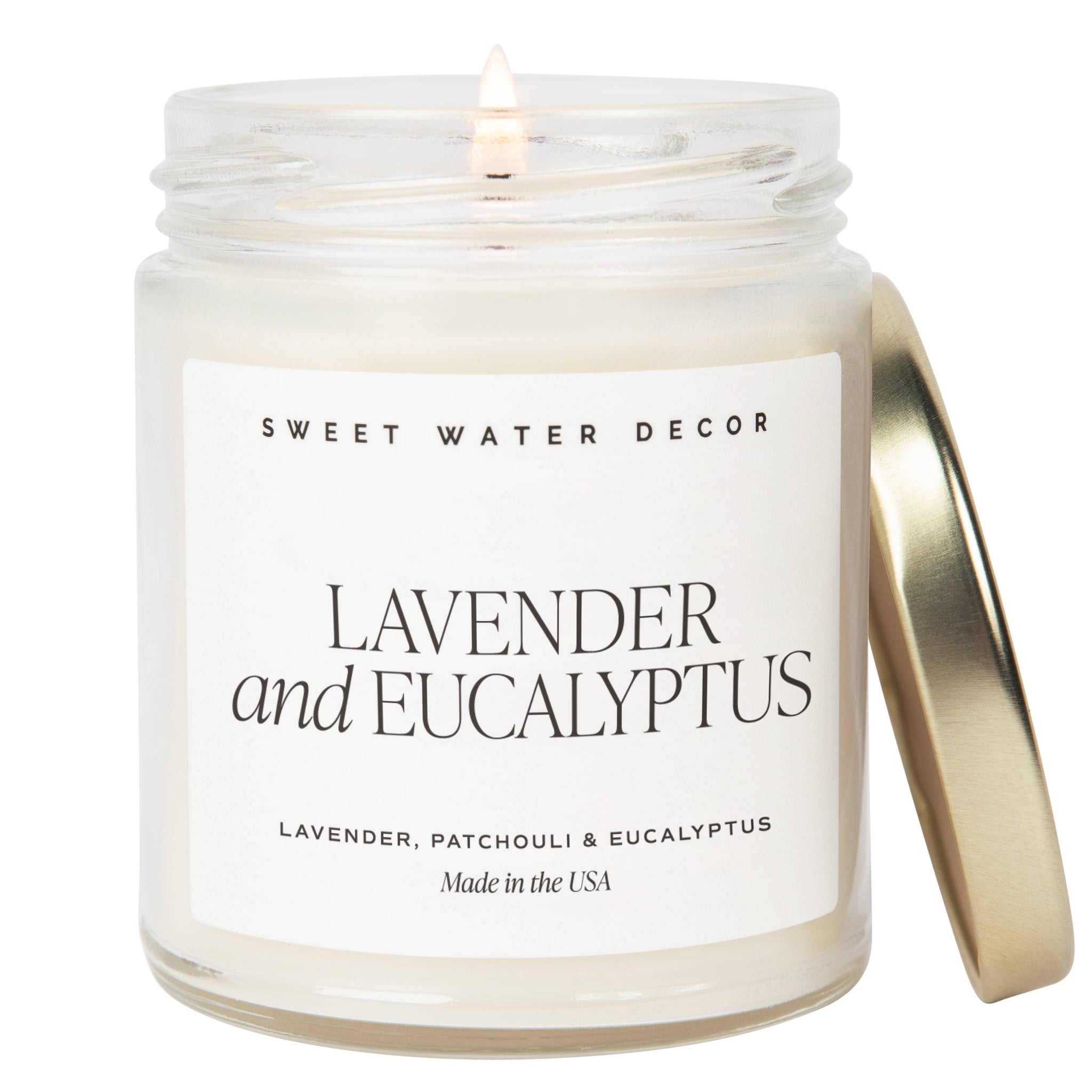 Lavender and Eucalyptus 9 oz Soy Candle - Home Decor & Gifts