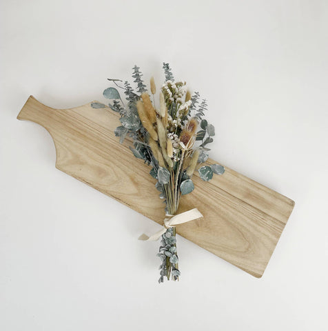 White-Washed Eucalyptus & Thistle Bouquet