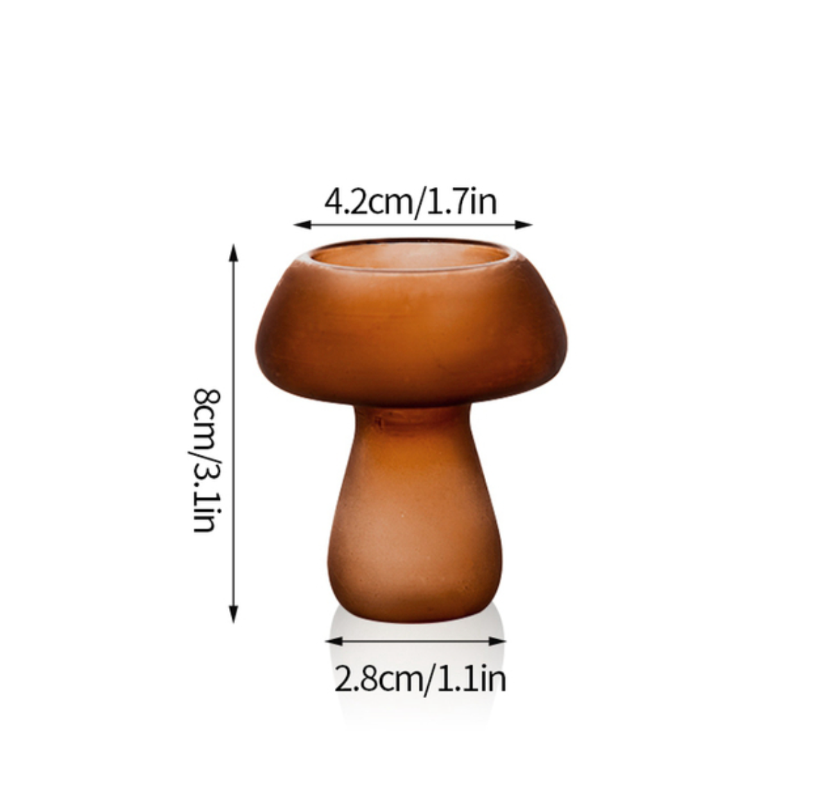Dual Purpose Mushroom Shape Candle Holders / Vases