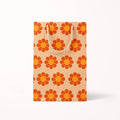 Retro Flower Gift Bag - Orange