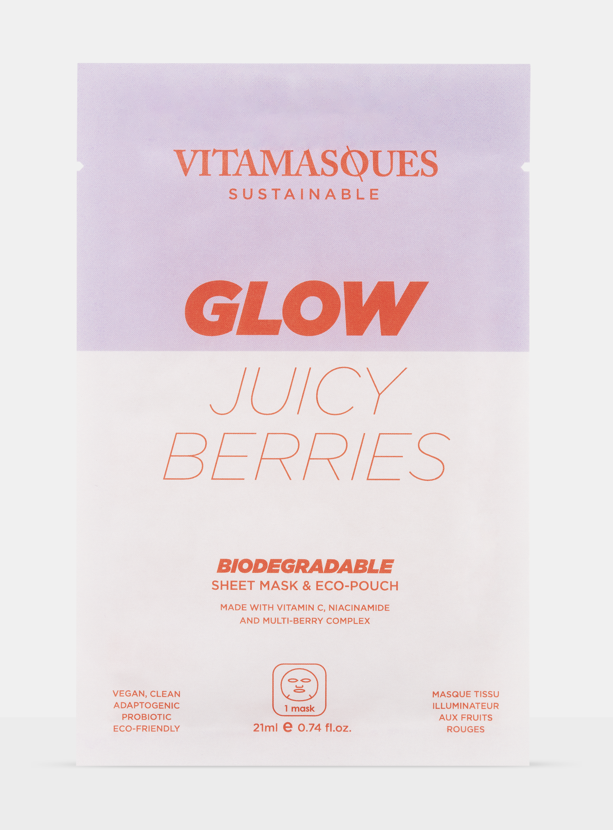Glow Juicy Berries Biodegradable Face Sheet Mask
