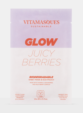 Glow Juicy Berries Biodegradable Face Sheet Mask