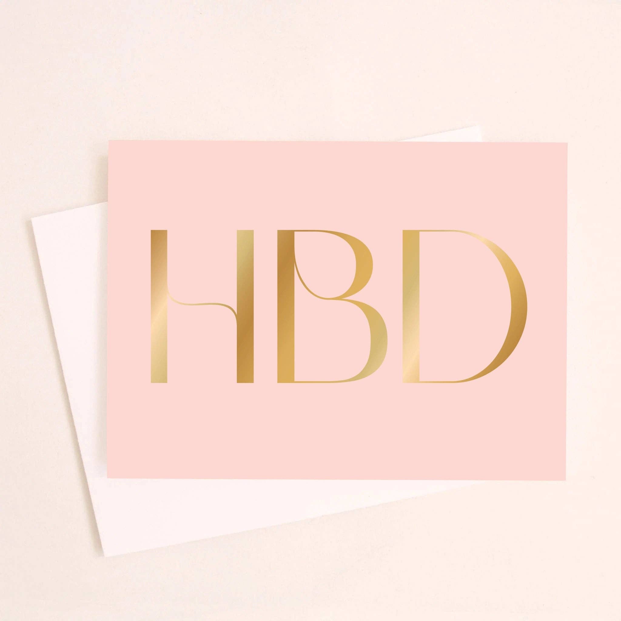 HBD Gold Foil Card