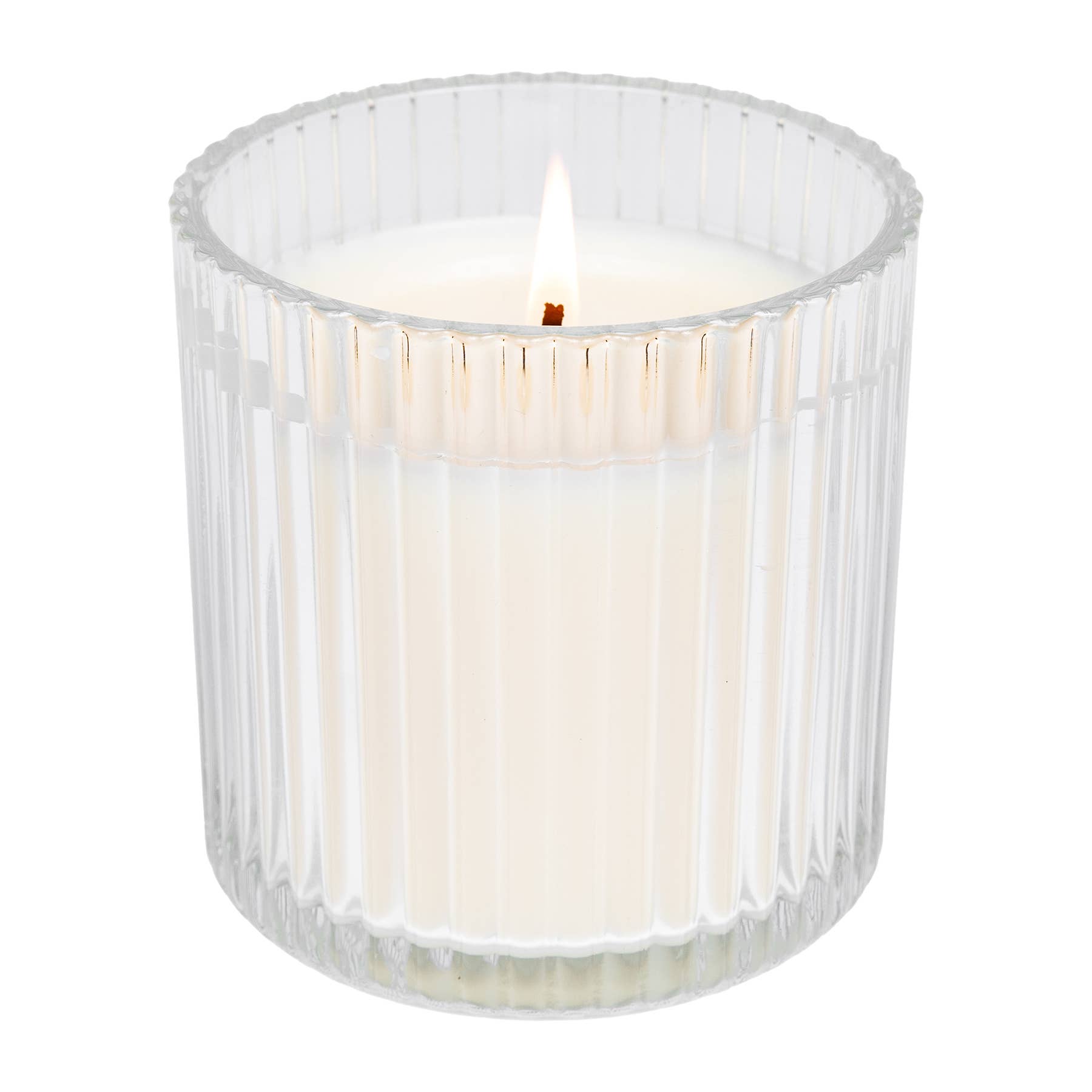 *NEW* Cashmere and Vanilla 11 oz Soy Candle, Ribbed Jar