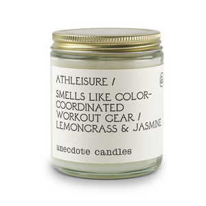 Athleisure (Lemongrass & Jasmine) Glass Jar Candle