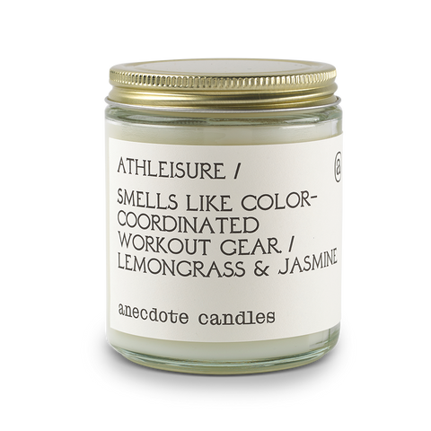 Athleisure (Lemongrass & Jasmine) Glass Jar Candle