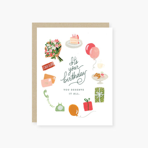 you deserve it all birthday card