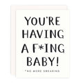 No More Swearing Greeting Card