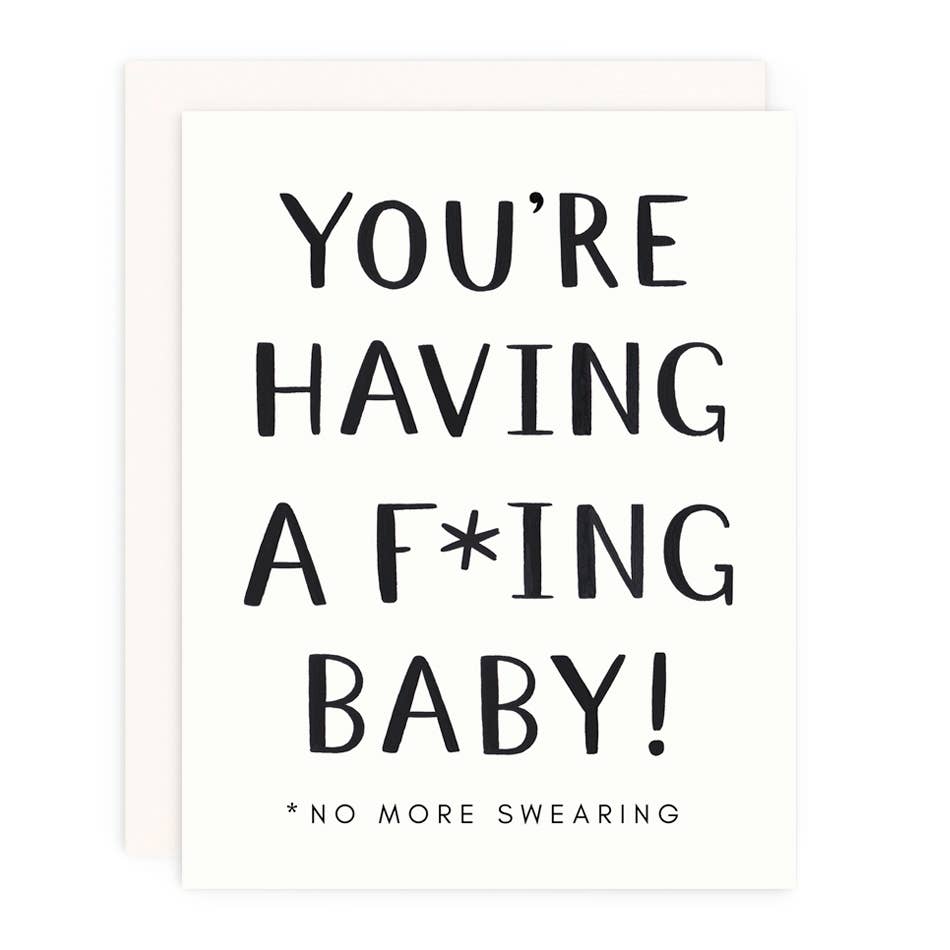 No More Swearing Greeting Card