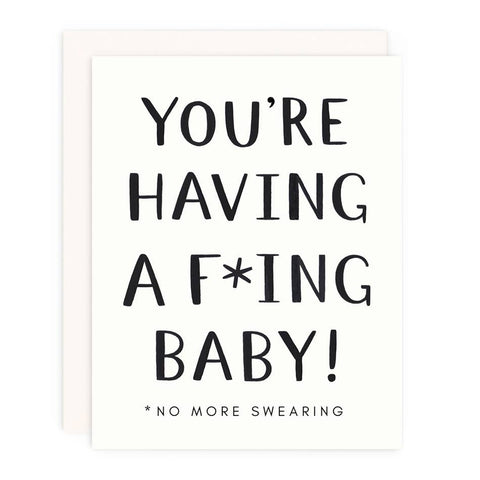 No More Swearing Greeting Card