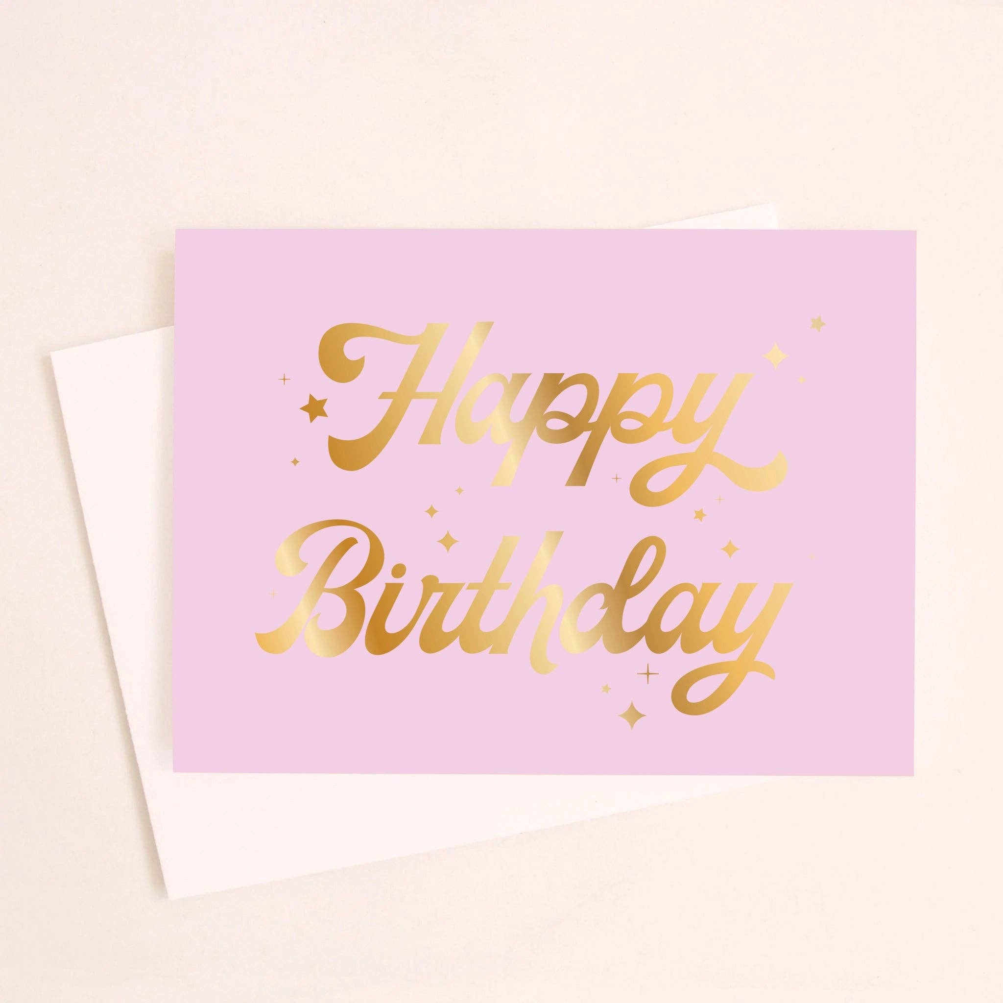 Happy Birthday Card - Lavender