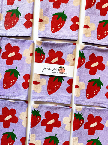 Berry Shroom Purple 20” Tea Towel