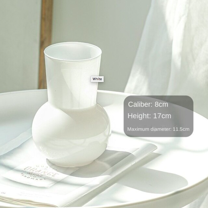Large Bulb Vase White