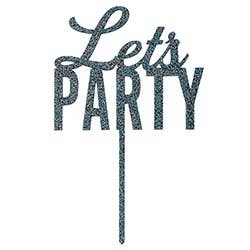 Let's Party Cake Topper