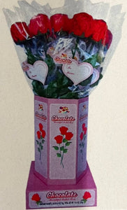 Valentine's Day Chocolate PINK Foiled Roses