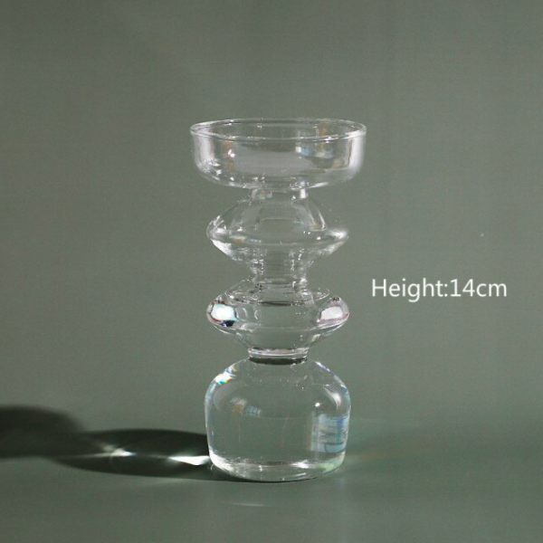 Clear Glass Taper Vase