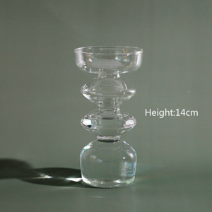 Clear Glass Taper Vase